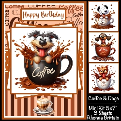 Coffee & Dogs Mini Kit 5x7 (3) Plus Bonus