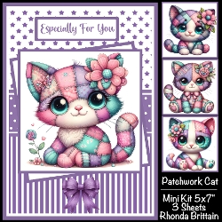Patchwork Cat Mini Kit 5x7 (3) Plus Bonus