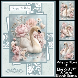 Petals In Bloom #1 Mini Kit 5x7 (3) Plus Bonus
