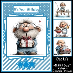 Dad Life Mini Kit 5x7 (3) Plus Bonus