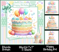 Happy Birthday #4 Mini Kit 7x7 (5)