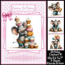 Birthday Elephant #1 Mini Kit 5x7 (3)