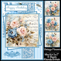Vintage Flowers Mini Kit 5x7 (3)