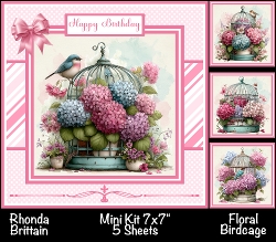 Floral Birdcage Mini Kit 7x7 (5)
