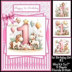 1st Birthday Girl #2 Mini Kit 5x7 (3)