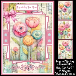 Pastel Spring Flowers #2 Mini Kit 5x7 (3)