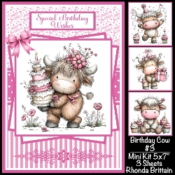 Birthday Cow #3 Mini Kit 5x7 (3)