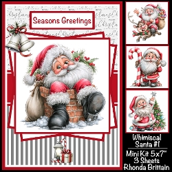 Whimsical Santa #1 Mini Kit 5x7 (3)