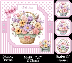 Basket Of Flowers Mini Kit 7x7 (5) *Customer Request*