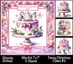 Fancy Christmas Cakes #2 Mini Kit 7x7 (5)