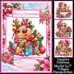 Capybara Christmas Mini Kit 5x7 (3)
