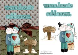 Warm Hearts Cold Noses Card Front