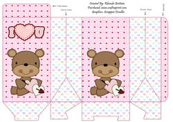 I Love You Valentine Bears 2 Pinch Bag
