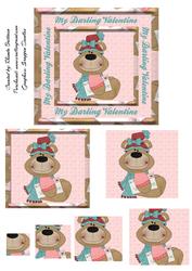My Darling Valentine Bear Card Front