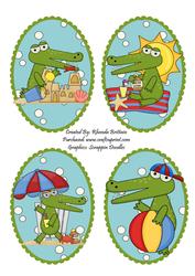 Beach Alligator Toppers