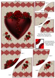 Floral Heart Duo Corner Stacker
