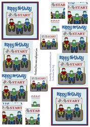 Quad Bike Happy Birthday Pyramid