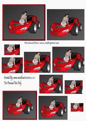 Red Sports Car Pyramid Sheet