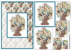 Basket of Flowers Card Front