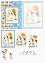 Merry Christmas Angel Child Foldback