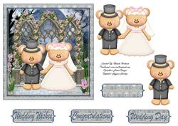 Wedding Bears 6x6 Card Front