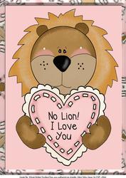 A4 No Lion I Love You