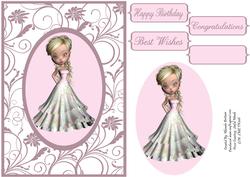 Glamourous Pink Card Front