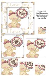 I Love You Bunny Card Front