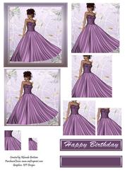 Lady in Mauve Pyramid
