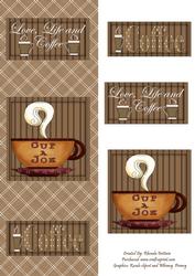 Love Life and Coffee Dl Card Front
