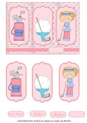 Golfer Girl Card Front