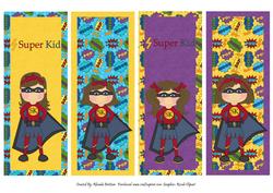 Super Kid Girl Book Marks