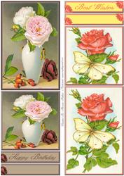 Floral Vintage Toppers 1