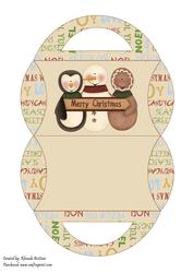 Merry Christmas Winter Friends Pillow Purse