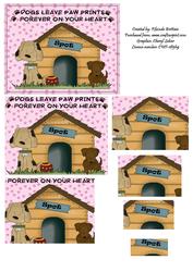 Dogs Leave Paw Prints Pyramid