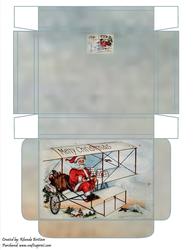 Flying Santa Gift Box