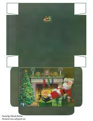 Snoozing Santa Gift Box