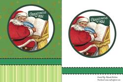 Greetings to You Christmas Card Front