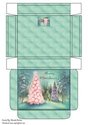 Merry Christmas Winter Scene Gift Box