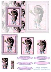 Tennis Star Pink Fold Back