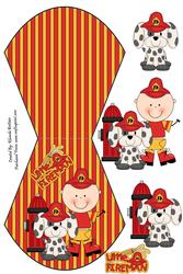 Little Fireman Wobble Card