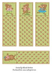 Summer Squirrells Book Marks
