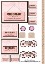 Chocolate is the Answer Topper