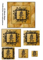 Black and Gold Joy Card Front