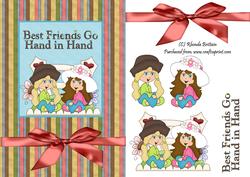 Best Friends Go Hand in Hand Card Front