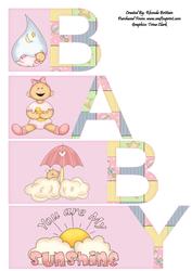 Baby Girl Book Sheet Page 1
