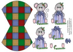Christmas Mouse Wobble Card