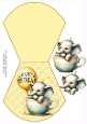Elephant in a Cup Happy Birthday Wobble Card