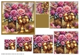 Elegant Gold Box of Flowers Pyramid