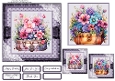Treasure Box of Flowers Card Front with matching Gift Tags 6x6